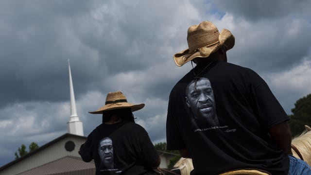 Family, public officials gather in North Carolina for song-filled memorial service to George Floyd