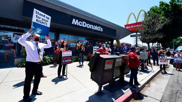 Workers protest racial inequality on day of national strike
