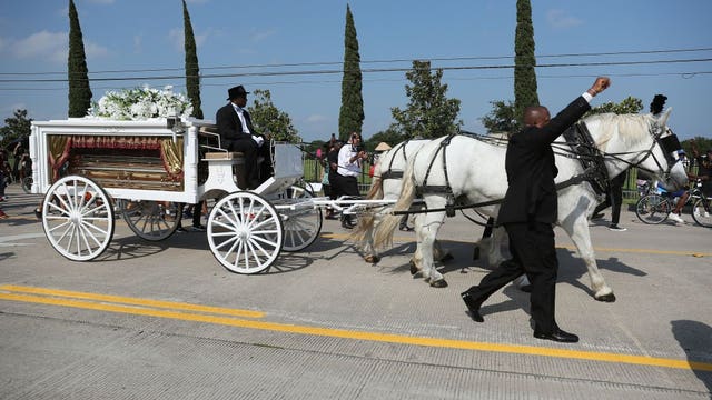 'He's going to change the world:' After funeral, George Floyd carried home in horse-drawn carriage