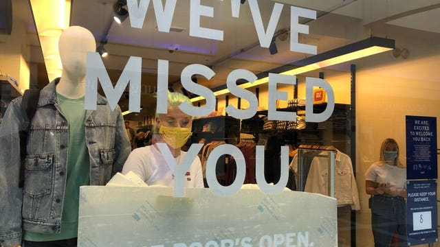 'We've missed it': Long lines form outside shops in England