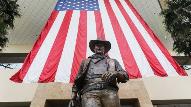 'John Wayne was not a racist:' Actor's son speaks out on calls for John Wayne Airport to be renamed