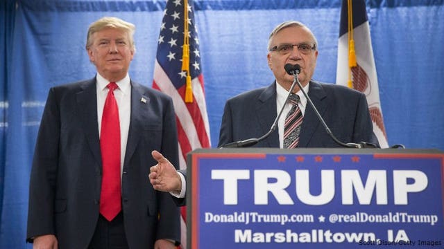 Pres. Trump pardons ex-Sheriff Joe Arpaio over federal conviction