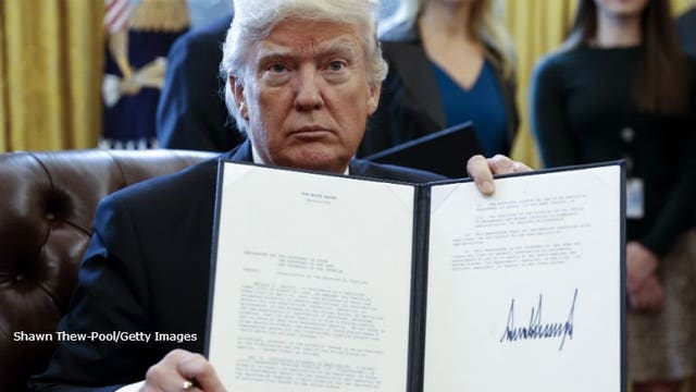 President Trump signs executive actions to advance approval of Keystone XL, Dakota Access pipelines
