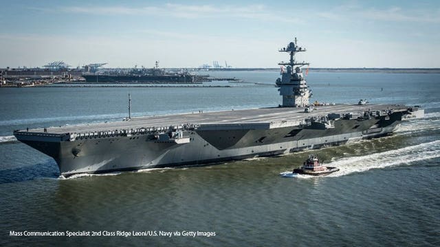 Sea trials begin for USS Gerald R. Ford, Navy's newest class of aircraft carrier