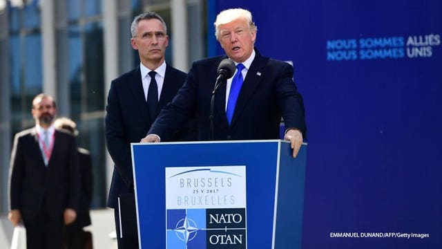 Pres. Trump scolds fellow NATO leaders: Spend more for military