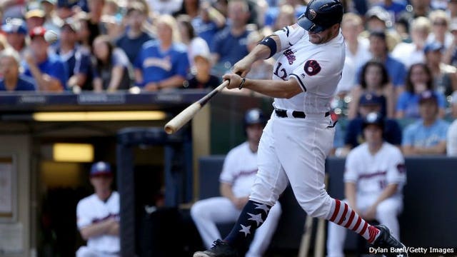Thames hits pair of homers as Brewers defeat Orioles 6-2