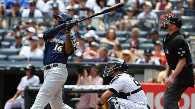 Frazier homers in 9th to lift Yankees over Brewers 5-3