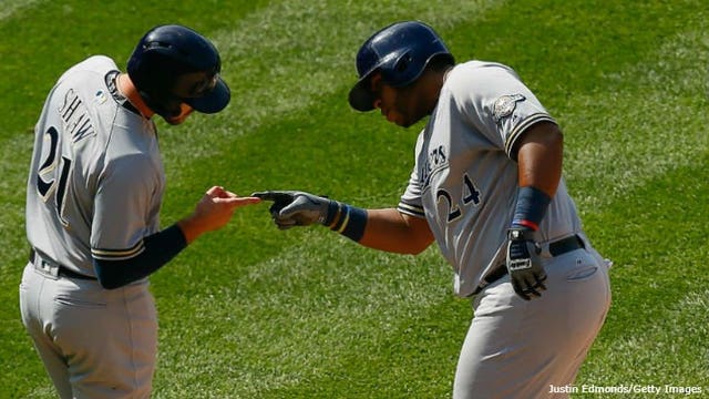 Aguilar homers twice as Anderson, Brewers beat Rockies 8-4