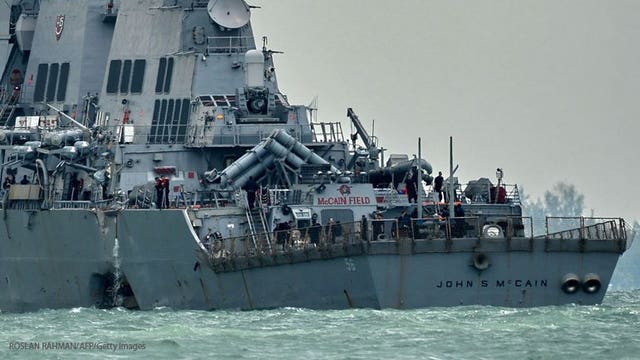 Navy ends sea search for USS John S. McCain missing; confirms 1 death