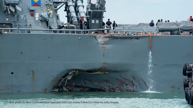 Navy recommends sweeping changes after ship collisions