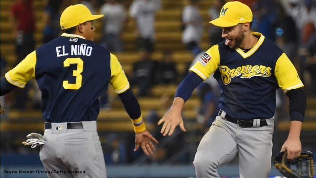 Davies dominates Dodgers for 7 innings; Brewers win 3-0