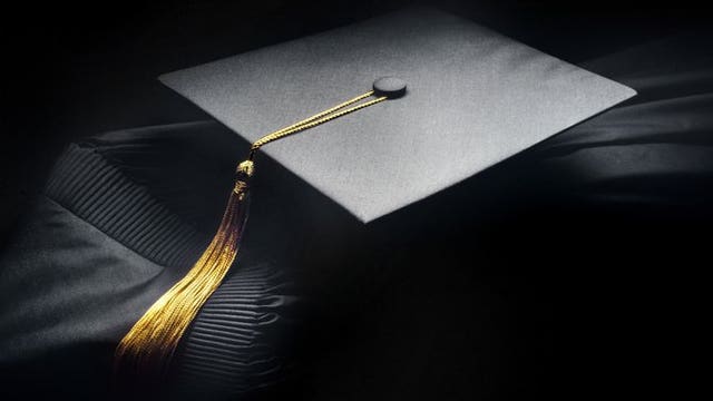 This dad's daughter got her own college graduation ceremony
