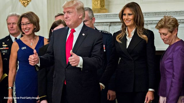 Pres. Donald Trump, during photo shoot, talks of 'calm before the storm'