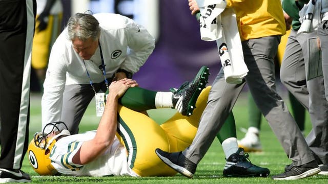 Packers' fans heartbroken over Rodgers' injury: "Without him, we're pretty much out"