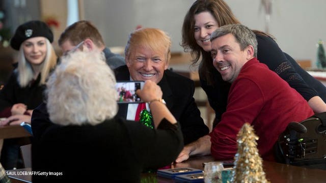 Pres. Trump visits wounded service members at hospital