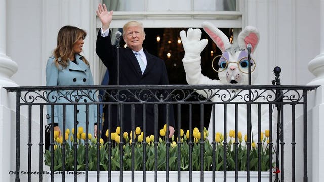 Pres. Trump declares mid-40s 'perfect weather' for Easter Egg Roll