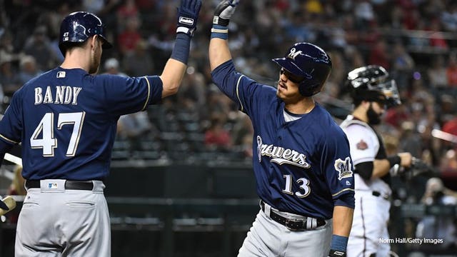 Brewers hit 4 HRs, win 8-2 against skidding D-backs