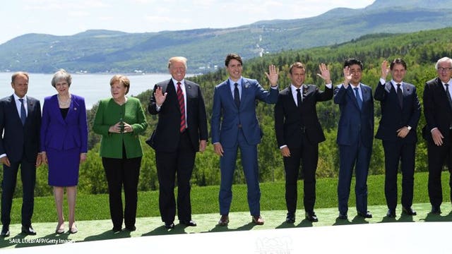 G-7 leaders pose for 'family photo' at summit