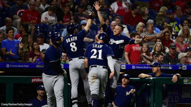 Braun homers twice, Brewers bust out against Phillies 12-4