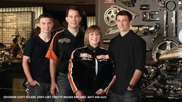 Walker family honors Harley-Davidson's 110th on new state map