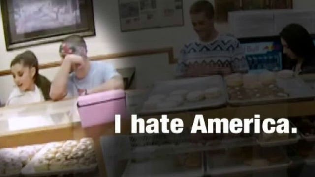 Ariana Grande under fire for licking donuts, saying she hates America