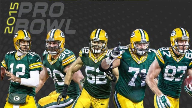 Packers Pro Bowl selections: John Kuhn, Clay Matthews, Jordy Nelson, Aaron Rodgers, Josh Sitton