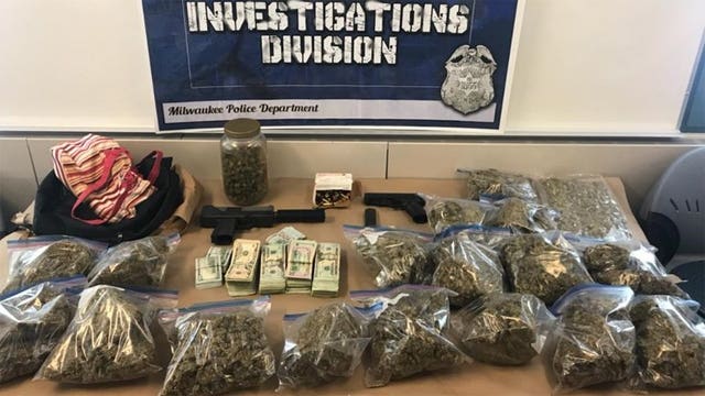 MPD operation nets 20 lbs. of marijuana, 2 guns, $34K in cash, arrest of suspect