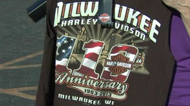 Harley-Davidson watching for counterfeit items during celebration