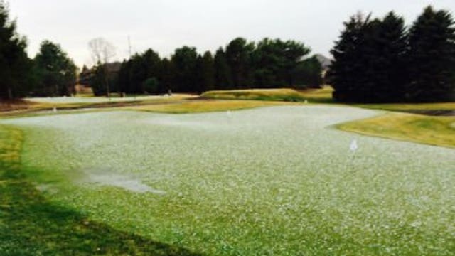 Hail pelts southeast Wis., storm threat through night