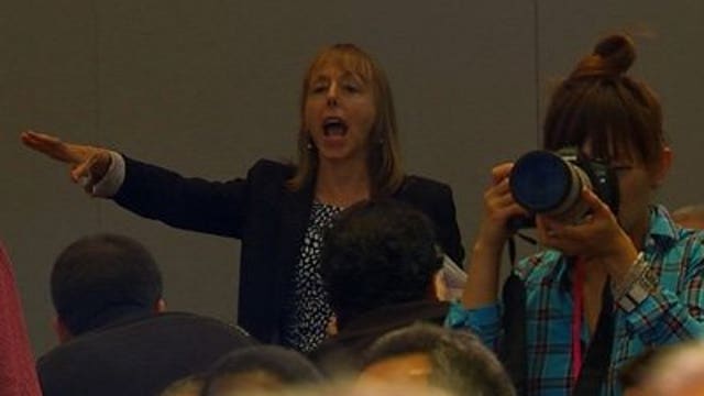 Obama heckled by Code Pink leader during counterterrorism speech