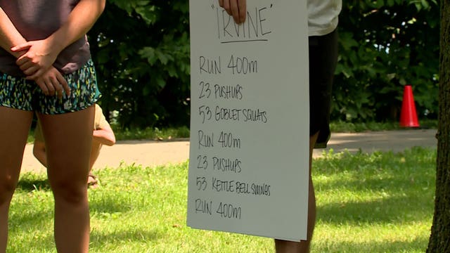 CrossFit athletes take part in special 'hero WOD' in honor of fallen MPD Officer Charles Irvine