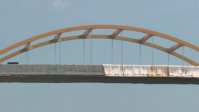As summer festival season begins, DOT says they're about 75% done with Hoan Bridge construction