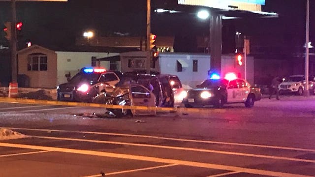 Milwaukee police investigate collision between semi, car at 6th and Layton