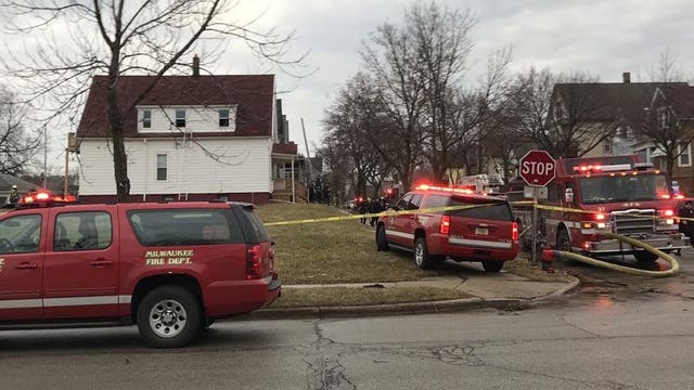 Officials: 1 found dead in fire near Locust and Richards