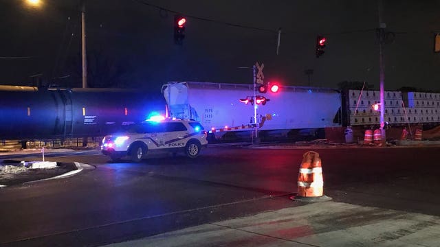 Car, train collide in Wauwatosa