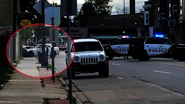 'It could have been a lot worse:' Traffic stop leads to multi-vehicle wreck, man on bicycle struck