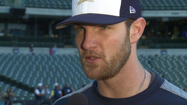 Milwaukee Brewers' Jett Bandy says his sister is the "best athlete in the family"