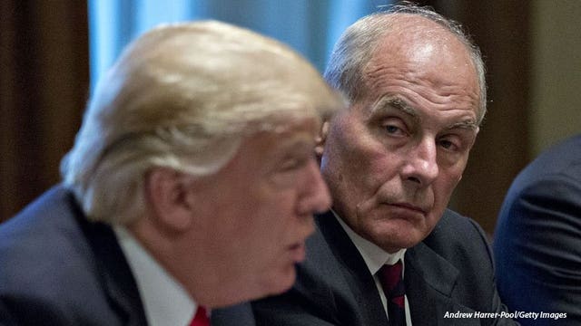 President Trump says chief of staff John Kelly to leave at year's end