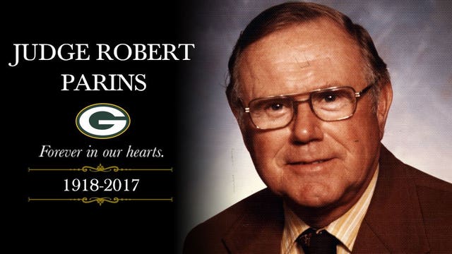 Judge Robert J. Parins, first full-time president for the Packers, passes away at 98