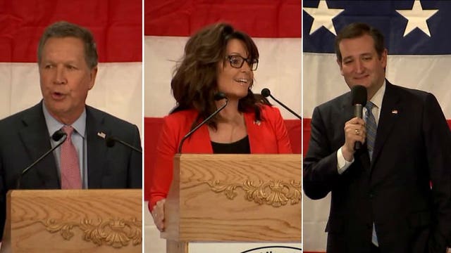 John Kasich, Ted Cruz & Sarah Palin attend GOP Presidential Dinner at Serb Hall