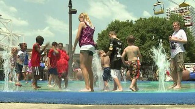 Kids beat the heat during Summerfest "Children's Fest Day"