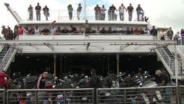 Heading home from the Harley 110th aboard the Lake Express