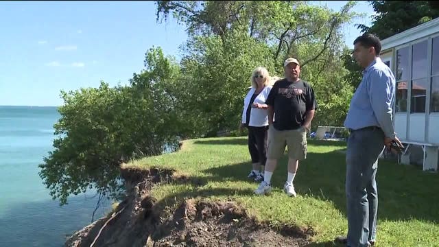 Amid severe erosion along Lake Michigan, one couple feels the next storm could be the end of their home