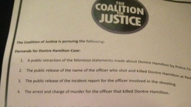 "Coalition for Justice" delivers list of demands to Fire and Police Commission during special meeting