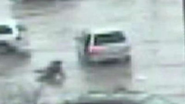 Video shows man thrown from van after he confronts thieves
