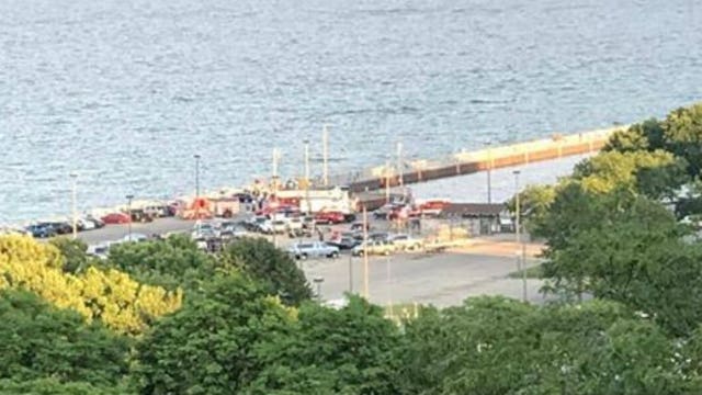 Woman pulled from Lake Michigan at McKinley Marina, taken to hospital