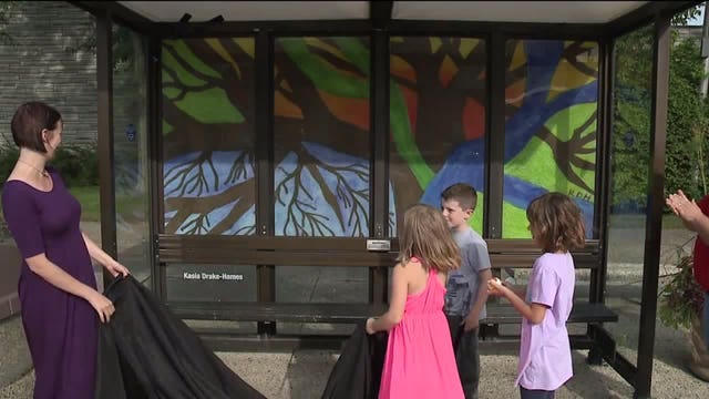South Milwaukee unveils newest MCTS bus shelter artwork