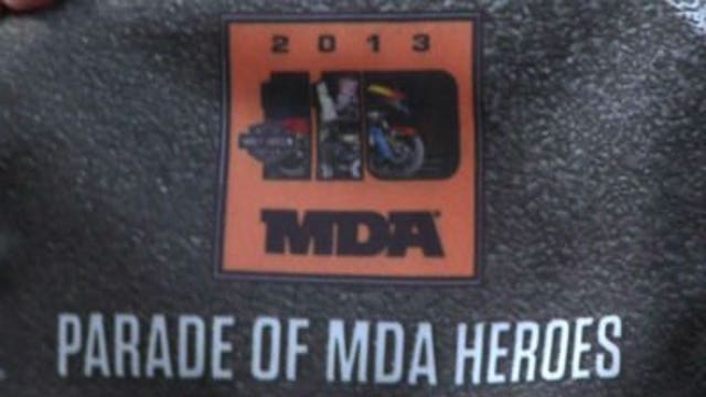 "MDA Heroes" ride in Harley-Davidson 110th Anniversary Parade