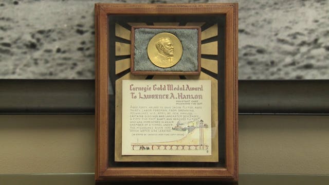 $100K medal awarded to Milwaukee firefighter in 1906 in danger of disappearing from public view