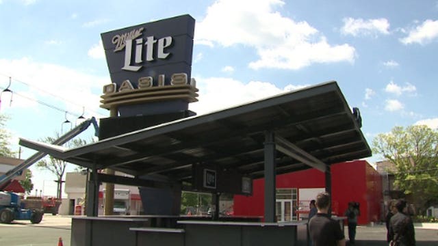 "A completely new look:" Sneak peek look at brand new Miller Lite Oasis stage